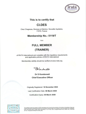 280305 CI.DES Fr IRATA Certificat Full Member 6ef4d148