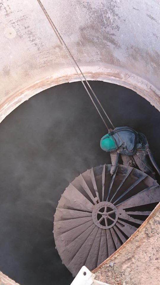 Netoyage sable silo en acces difficiles sur cordes Nord Access e1612000781358