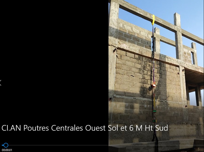 CI.AN Poutres Centrales Sol et 6 M Ht Sud